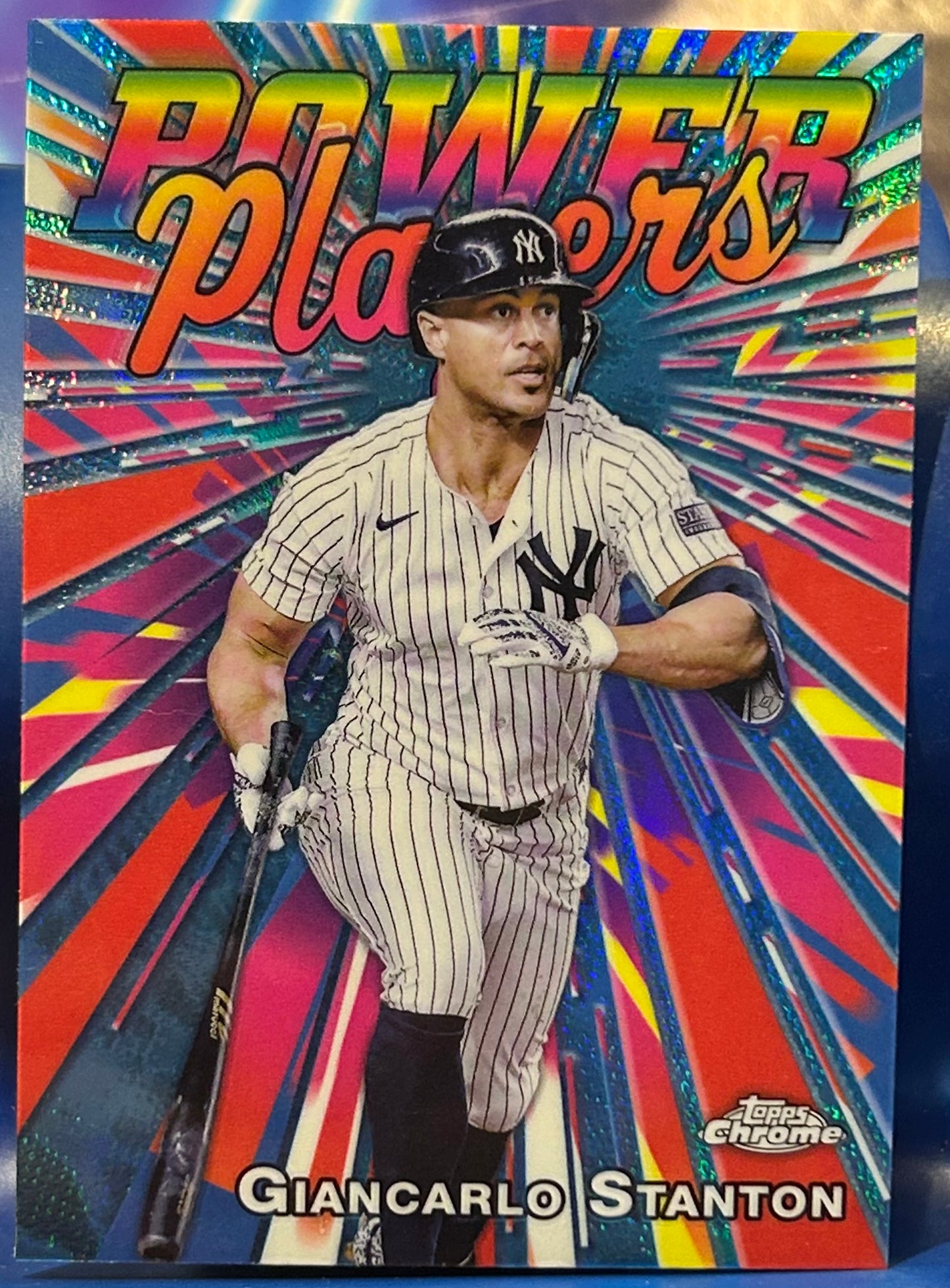 * Giancarlo Stanton 2025 Topps Chrome “Power Players” Insert Card (NY Yankees)
