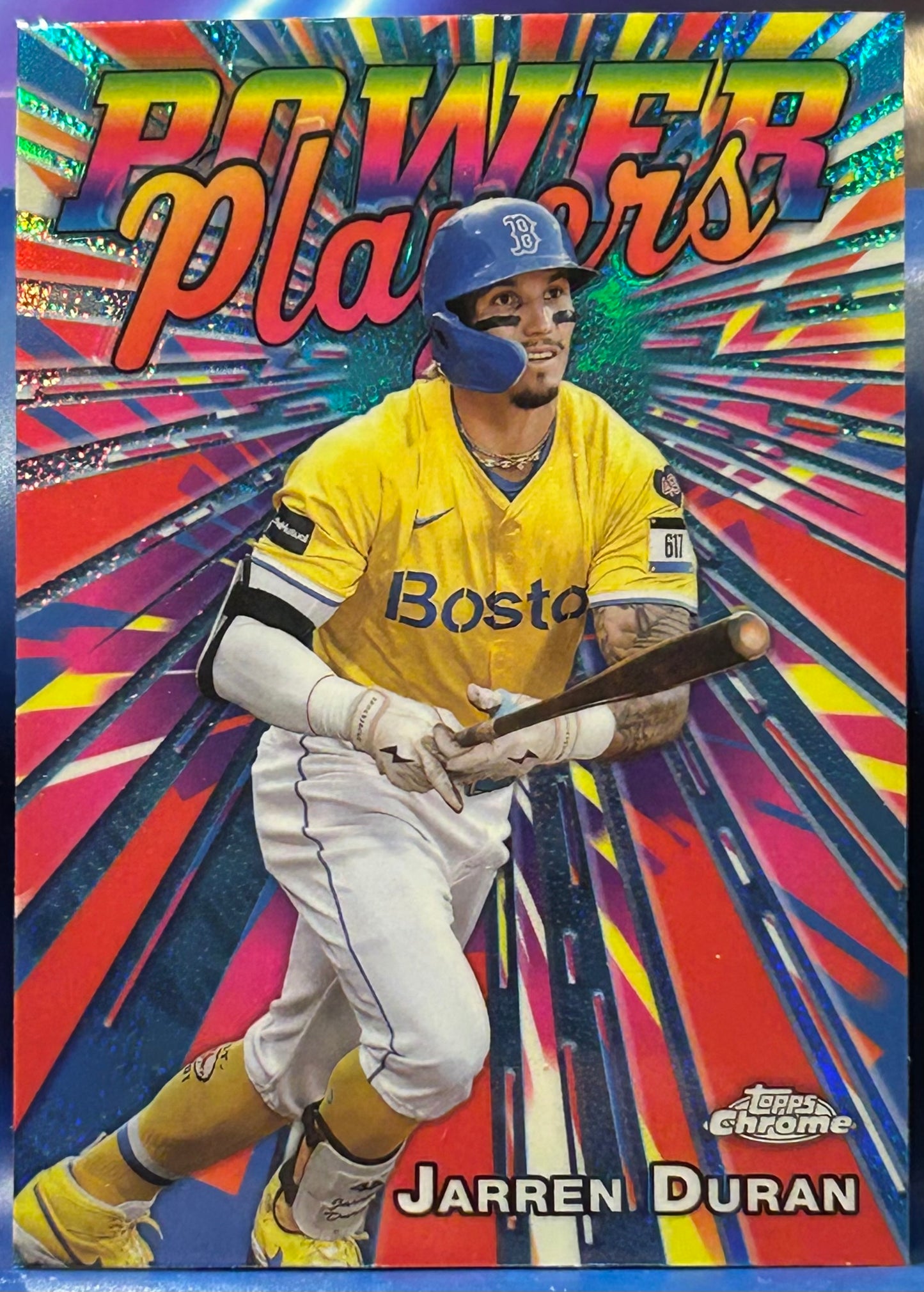 * Jarren Duran 2025 Topps Chrome “Power Players” Insert Card (Boston Red Sox)