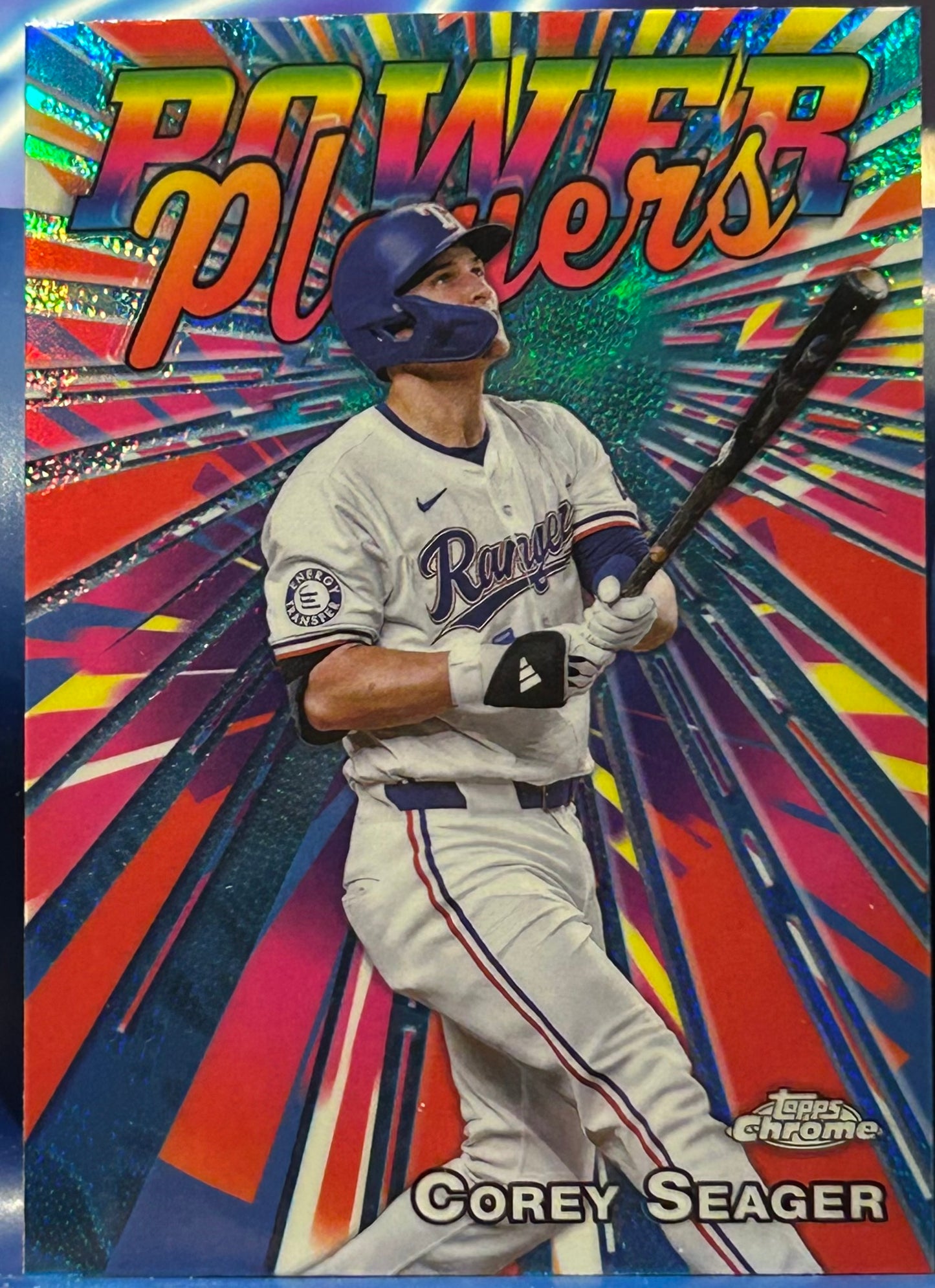 * Corey Seager 2025 Topps Chrome “Power Player” Insert Card (Texas Rangers)