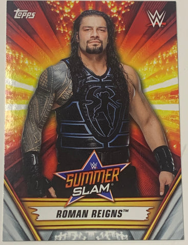 Roman Reigns 2019 WWE Topps Summer Slam Card