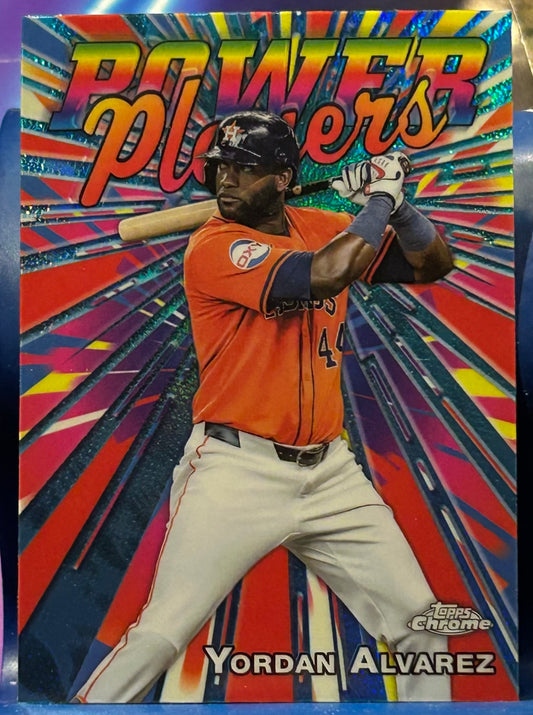 * Yordan Alvarez 2025 Topps Chrome “Power Players” Insert Card (Houston Astros)