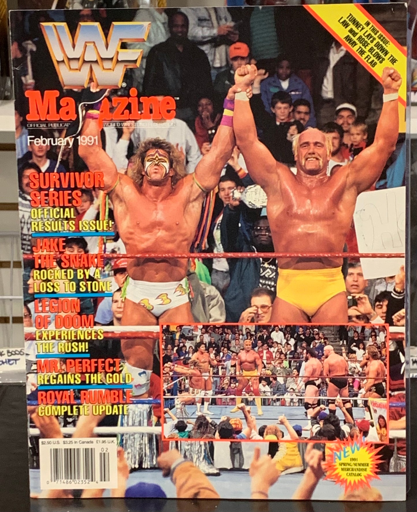 WWF WWE Magazine February 1991 Hulk Hogan Ultimate Warrior