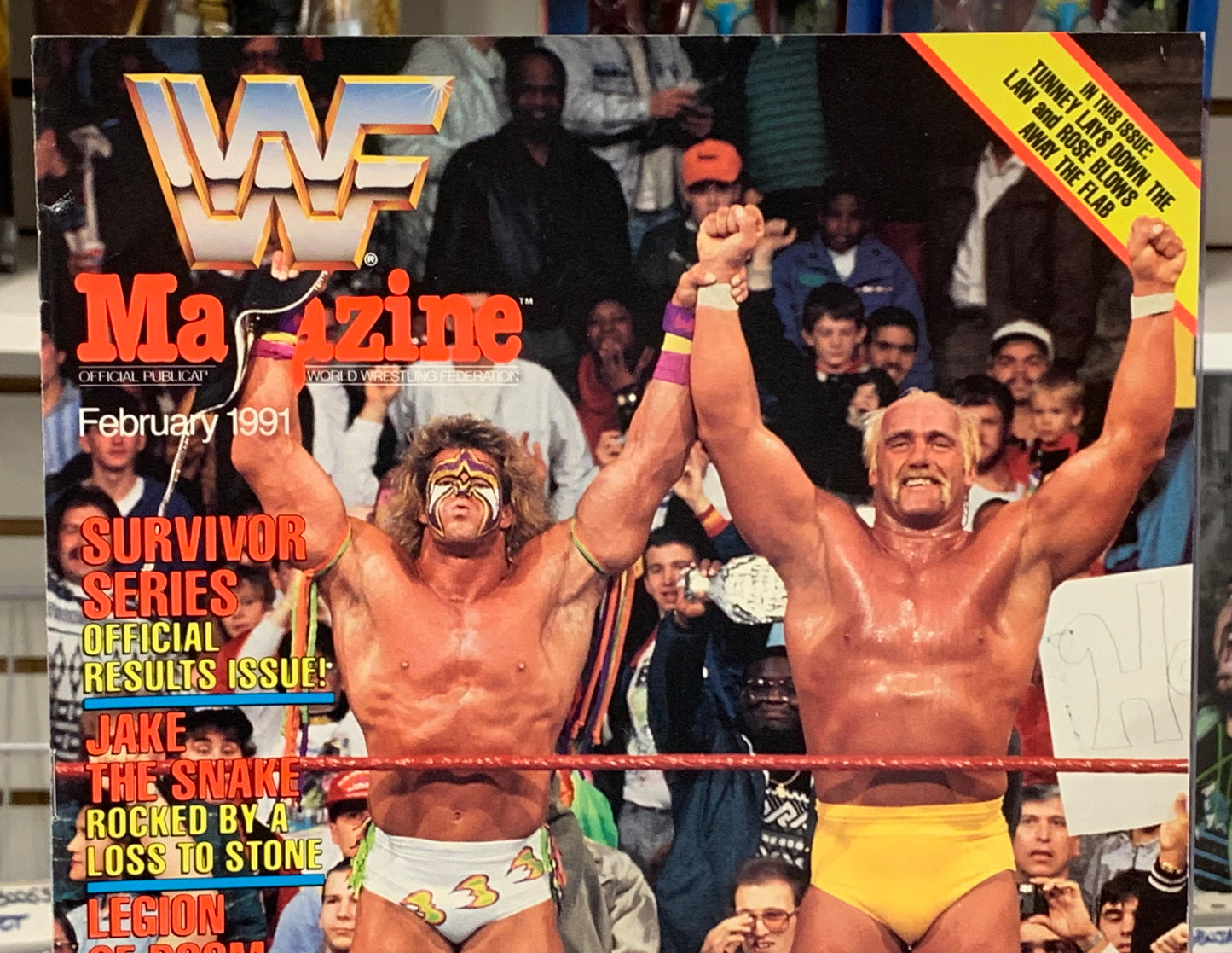 WWF WWE Magazine February 1991 Hulk Hogan Ultimate Warrior