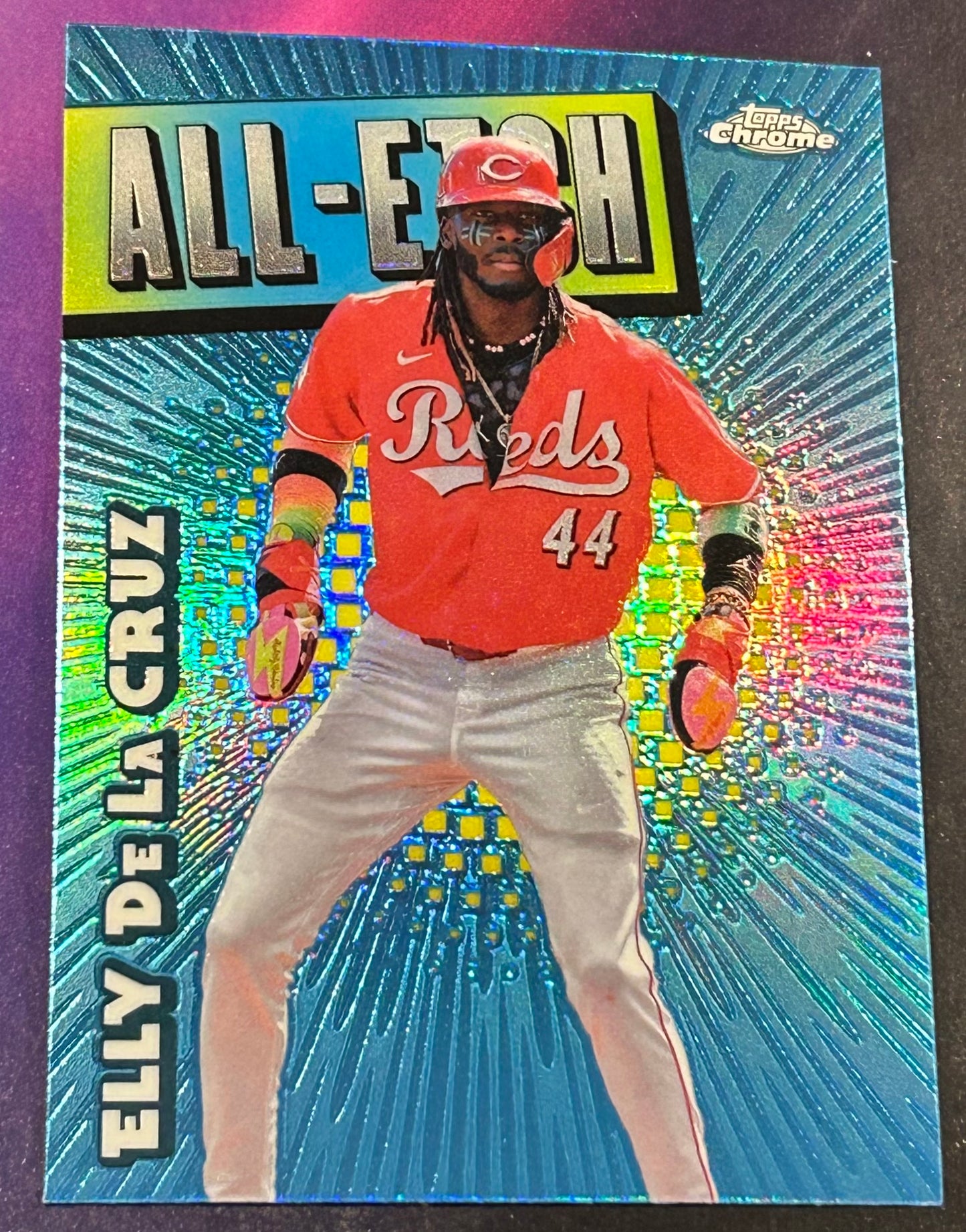 * Elly De La Cruz 2025 Topps Chrome “All-Tech” Insert Card (Cincinnati Reds)