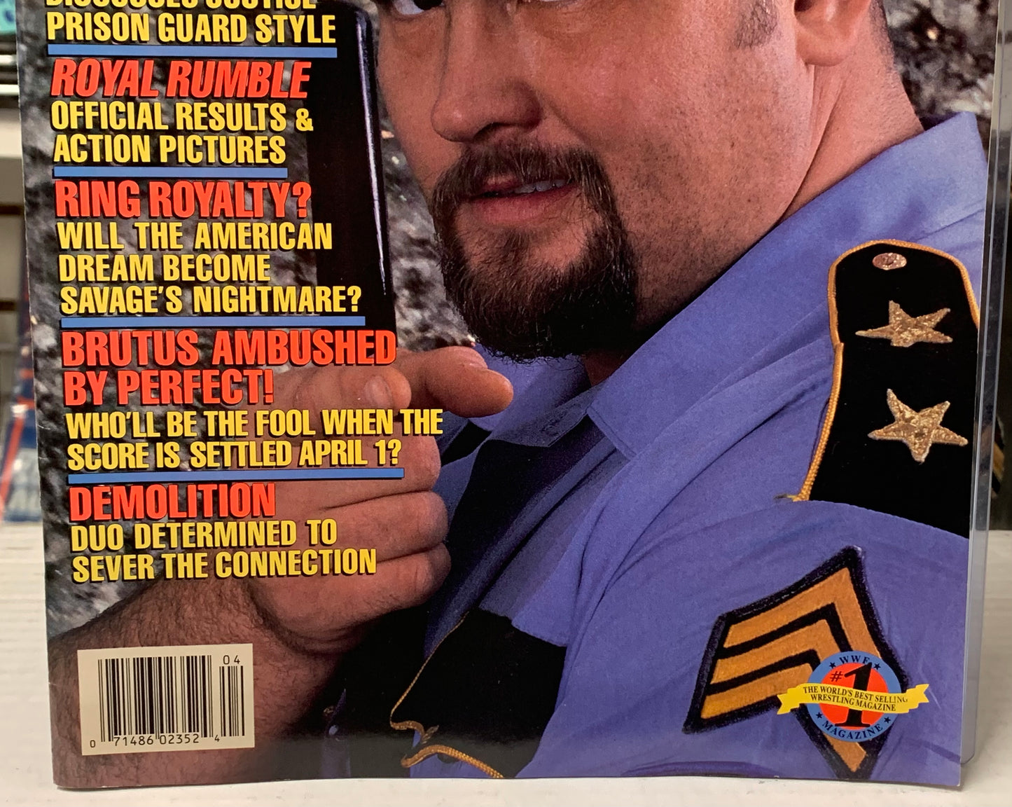 WWF WWE Magazine April 1990 THE BIG BOSSMAN