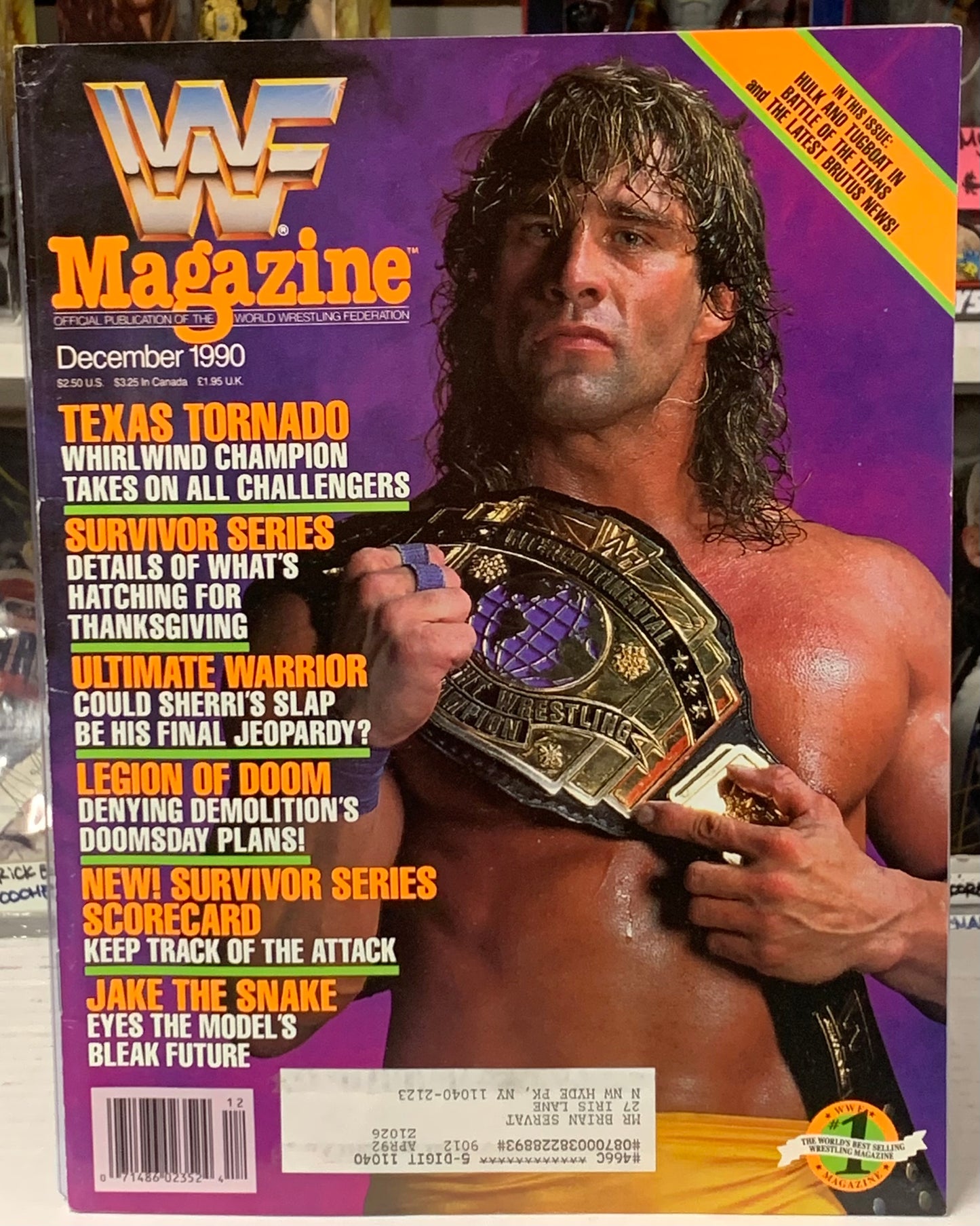 WWF WWE Magazine December 1990 TEXAS TORNADO