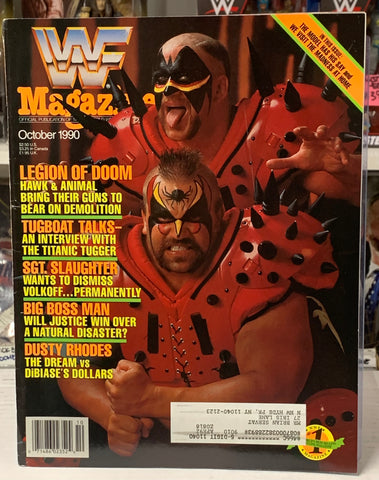 WWF WWE Magazine October 1990 LEIGON OF DOOM (Hard To Find)