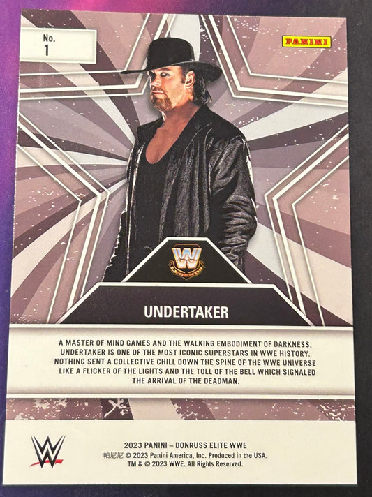 * The Undertaker 2023 WWE Panini Donruss Elite “STAR STATUS” Green Parallel Card