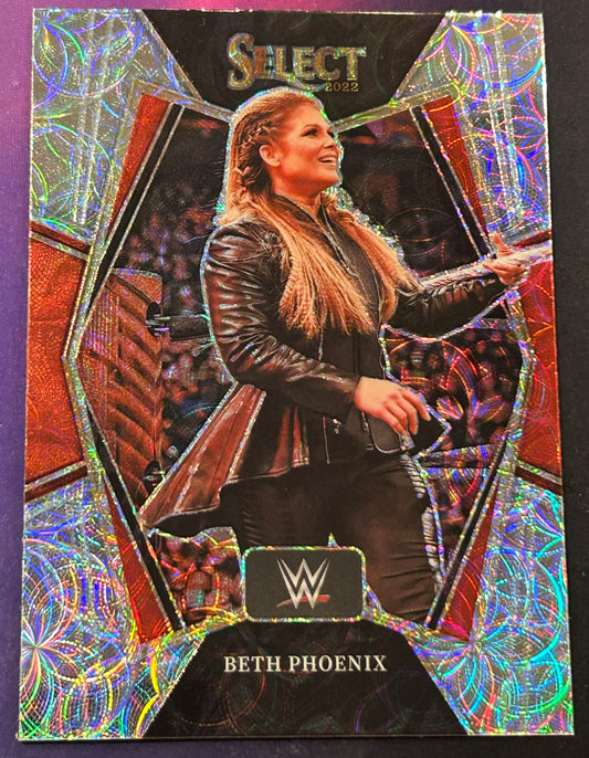 * Beth Phoenix 2022 WWE Panini Select Premier Level Prizm Refractor Card