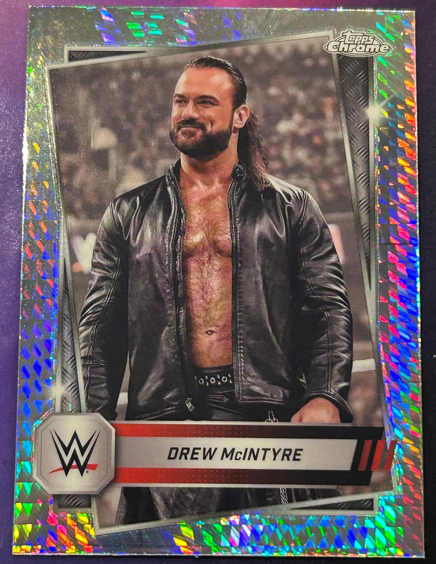 * Drew McIntyre 2025 WWE Topps Chrome X-Fractor Card