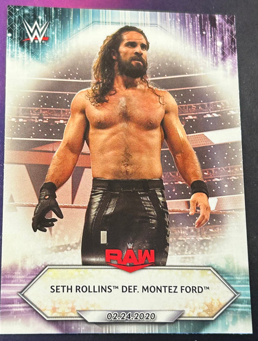 * Seth Rollins 2021 WWE Topps RAW Card #22