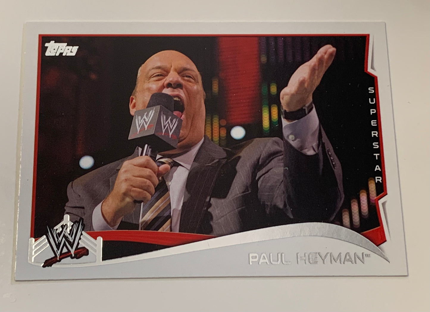 Paul Heyman 2014 WWE Topps Card 2024 Hall of Fame