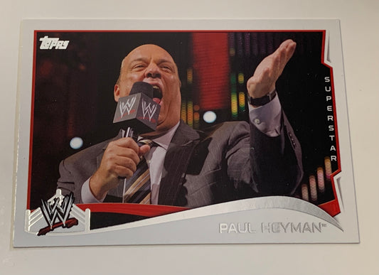 Paul Heyman 2014 WWE Topps Card 2024 Hall of Fame