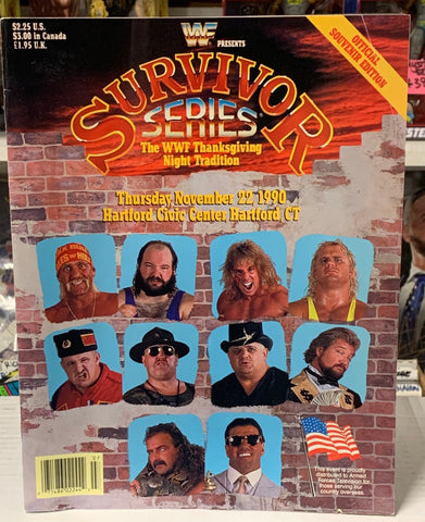 Survivor Series 1990 WWF WWE Official Program (Hard To Find)