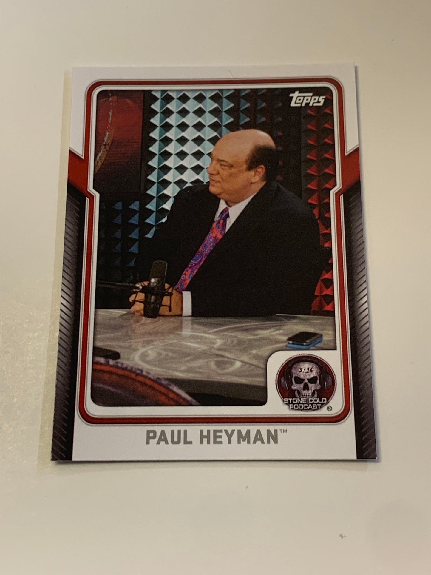 Paul Heyman WWE 2016 Topps Card 2024 Hall of Fame