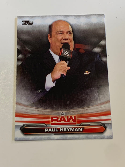 Paul Heyman 2019 WWE Topps Card #56
