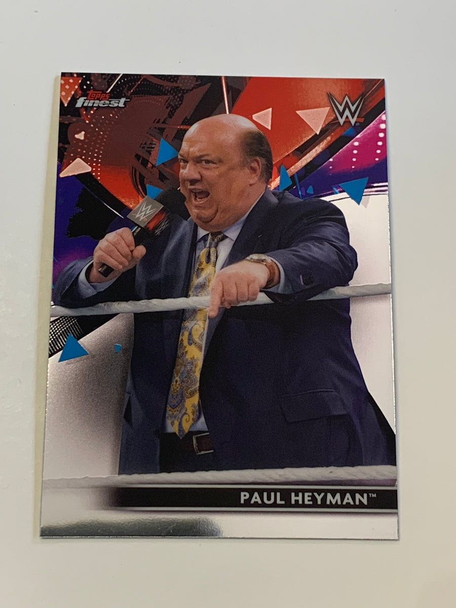 Paul Heyman 2021 WWE Topps Finest Card (2024 WWE Hall of Fame) (Newly ...