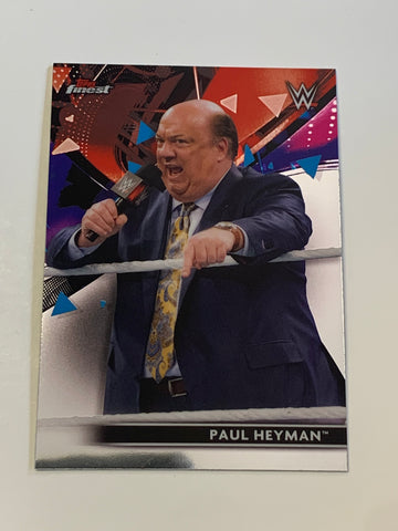 Paul Heyman 2021 WWE Topps Finest Card (2024 WWE Hall of Fame) (Newly Listed)