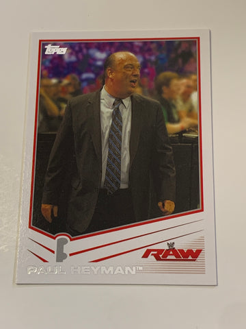 Paul Heyman 2013 WWE Topps Card (2024 WWE Hall of Fame) (Newly Listed)