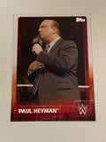 Paul Heyman 2015 WWE Topps Card (2024 WWE Hall of Fame) (Newly Listed)