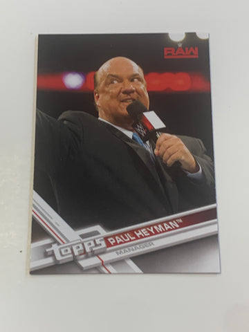 Paul Heyman 2017 WWE Topps Card (2024 WWE Hall of Fame) (Newly Listed)