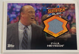 Paul Heyman 2013 WWE Topps Summer Slam Authentic Mat Relic Card