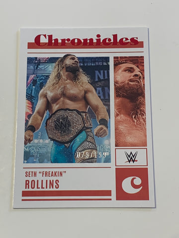 Seth Rollins 2023 WWE Chronicles RED Parallel Card #79/199 (Newly Listed)