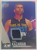 Frankie Kazarian AEW 2021 UD Upper Deck Authentic Relic Card