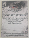 Aiden English 2018 WWE Topps Undisputed Authentic Relic Card #55/99