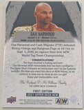 Dax Harwood FTR 2021 AEW UD Upper Deck Authentic Memorabilia Card