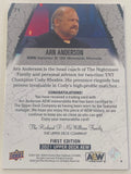 Arn Anderson 2021 AEW UD Upper Deck Authentic Memorabilia Card