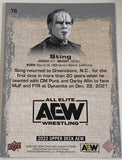 Sting AEW 2022 UD Upper Deck Card!!!!