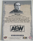 Sting AEW 2022 UD Upper Deck Gold  Card!!!!