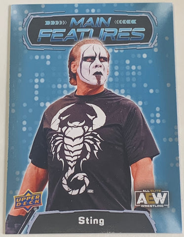 Sting AEW 2022 UD Upper Deck “Main Features” Card