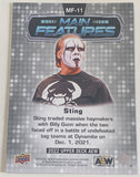 Sting AEW 2022 UD Upper Deck “Main Features” Card