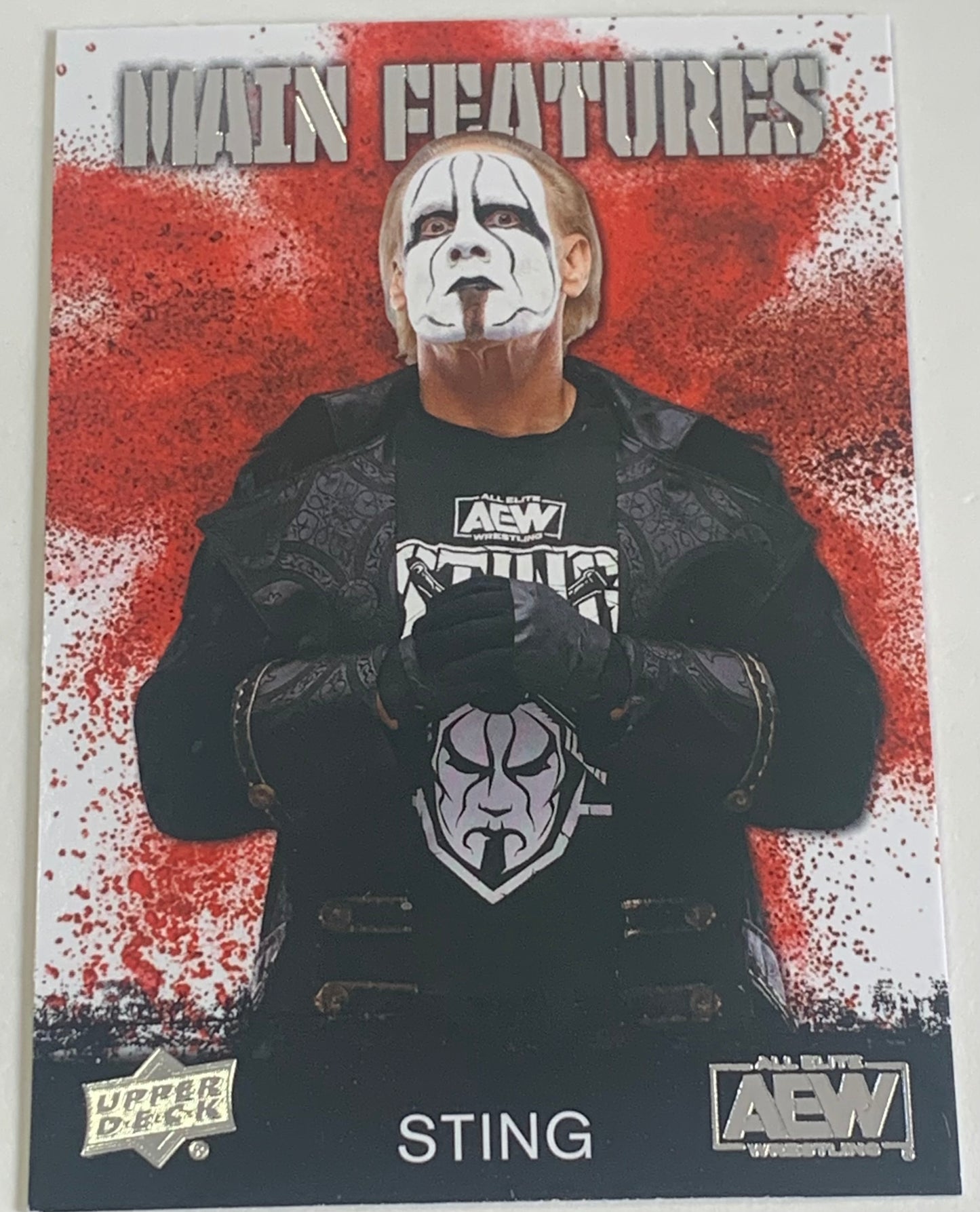 Sting AEW 2021 UD Upper Deck “Main Features” Card
