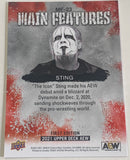 Sting AEW 2021 UD Upper Deck “Main Features” Card