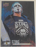 Sting AEW 2021 UD Upper Deck SILVER PYRO Card!!!!