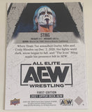 Sting AEW 2021 UD Upper Deck SILVER PYRO Card!!!!