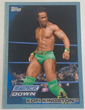 Kofi Kingston 2010 WWE Topps Blue Parallel Card #1760/2010