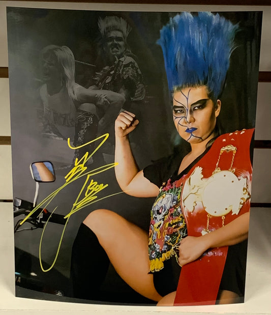 Bull Nakano Signed 8x10 Metallic Color Photo COA