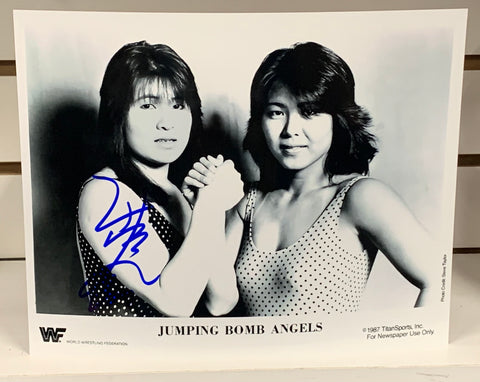 Itsuki Yamazaki Signed 8x10 Classic Photo Jumping Bomb Angels (Comes w/COA) (Newly Listed)