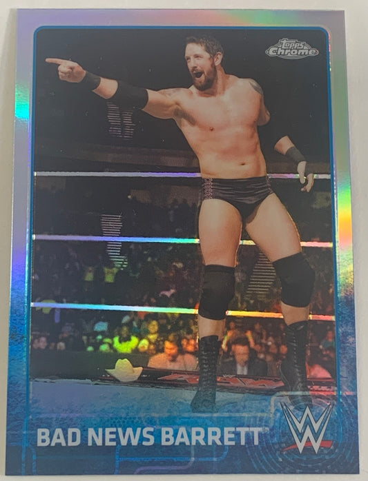 Wade Barrett 2015 WWE Topps Chrome REFRACTOR Card