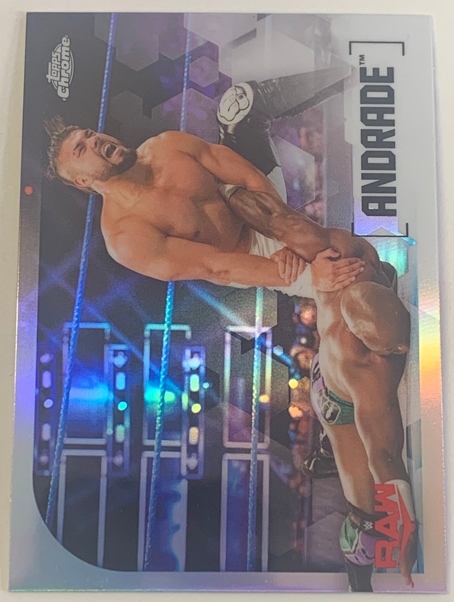 Andrade 2020 WWE Topps Chrome REFRACTOR Card