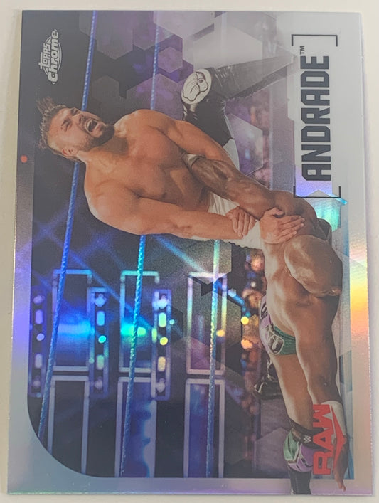 Andrade 2020 WWE Topps Chrome REFRACTOR Card