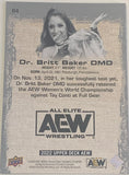 Britt Baker 2022 AEW UD Upper Deck Card!!!