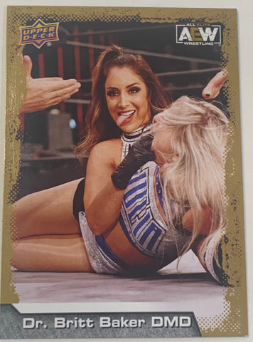 Britt Baker 2022 AEW UD Upper Deck Gold Card!!!