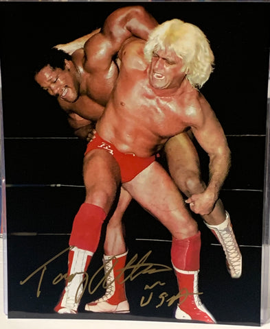 Tony Atlas WWE Signed 8x10 Color Photo (2006 Hall of Fame)