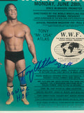 Tony Atlas Signed WWF Championship Wrestling Official Program 6/28/1982 (Comes w/COA)