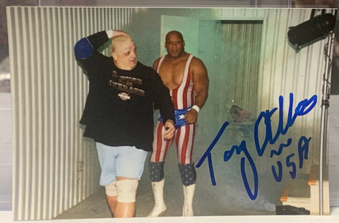 Tony Atlas Signed Candid Photo (Comes w/COA)